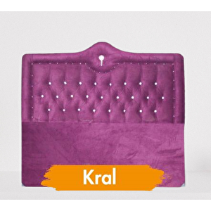 Başlık 14291 Alc Kral 90 Lık Tay Tüy Mürdüm Kapitone Tek Kişilik Başlık