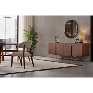 Vion Wallnut Yemek Odası Takımı