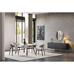 Vion Dark Yemek Odası Takımı