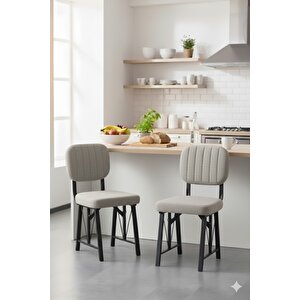 Elfin 70x110 Efes Yemek Masası, Yemek Masası Takımı, 2 Sandalye 1 Bench - Gri