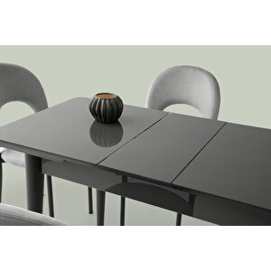 Tekno Hilal Mdf Açılır Mutfak Masa Sandalye Takımı 60x100