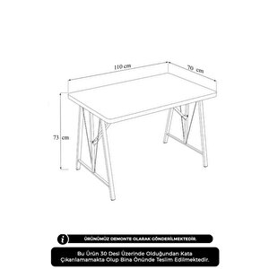 Elfin 70x110cm Sabit Beyaz, Yemek Masası, Yemek Masası Takımı, 2 Lacivert Benchli