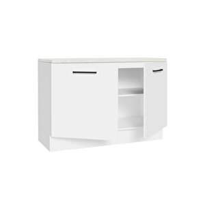 İndu Mutfak Alt Modül 120 Cm-çok Amaçlı Dolap- Tezgah Dahil