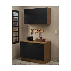 Milot Çok Amaçlı Dolap-mikrodalga-erzak-airfryer-mutfak-kiler Dolabı-kahve Köşesi-beyaz-120 Cm