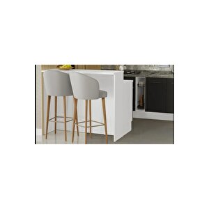 Victor Mutfak Adası Alt Modül 120 Cm- Tezgah Dahil-çok Amaçlı Dolap-alt Modül-2 Kapaklı 3 Çekmeceli