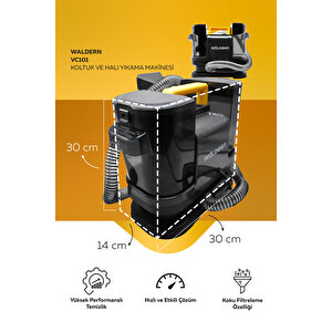 Vc101 Halı Koltuk Yıkama Ve Leke Çıkartma Temizlik Makinesi 500w