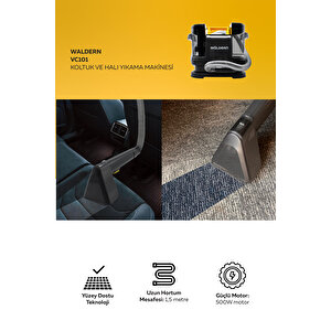 Vc101 Halı Koltuk Yıkama Ve Leke Çıkartma Temizlik Makinesi 500w