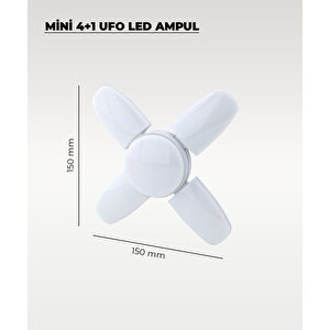 30w Mini Pervane 4+1 Kanatlı Ampul 6500k Beyaz Işık