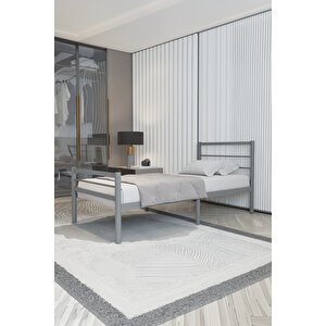 Chester Tek Kişilik Ferforje Metal Karyola 90x200 cm