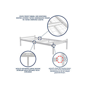 Felix Çift Kişilik Ferforje Metal Karyola
