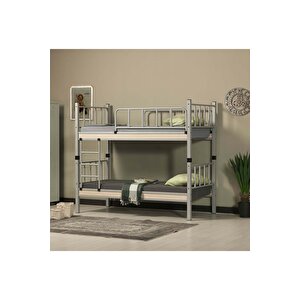 Yurt Genç Çocuk Odası Metal Ranza Ve Karyola 90x200