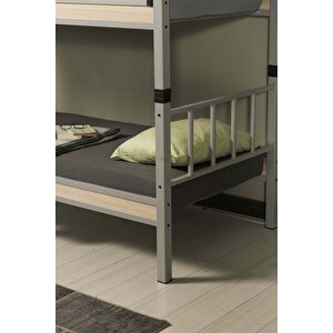 Yurt Genç Çocuk Odası Metal Ranza Ve Karyola 90x200