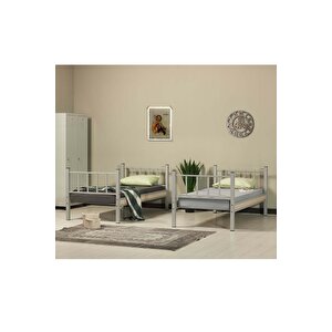 Yurt Genç Çocuk Odası Metal Ranza Ve Karyola 90x200