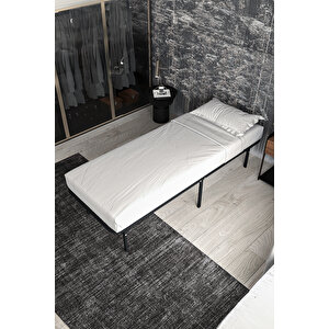 Smart Base Tek Kişilik Katlanır Metal Karyola 90x200 cm