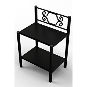 Leda Retro Ferforje Metal Komodin