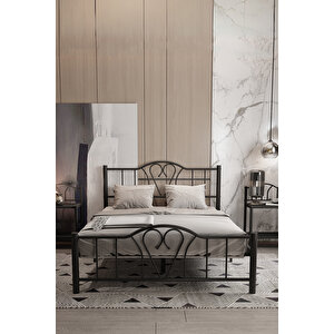 Orkide Çift Kişilik Ferforje Metal Karyola 140x200