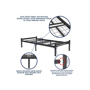Felix Tek Kişilik Ferforje Metal Karyola