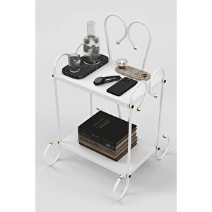 Bergama Retro Ferforje Metal Komodin 128