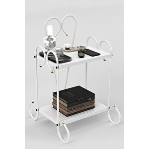 Bergama Retro Ferforje Metal Komodin 128