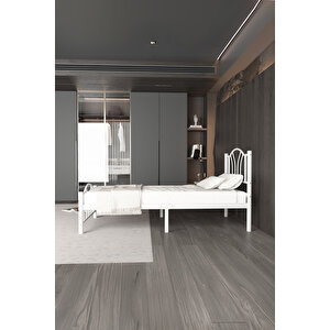 Bella Tek Kişilik Ferforje Metal Karyola 90x200 cm