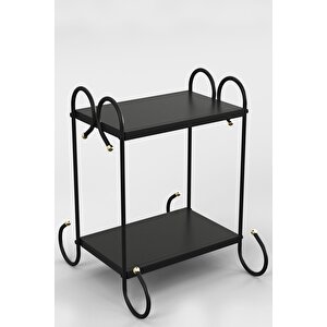 Truva Retro Ferforje Metal Komodin