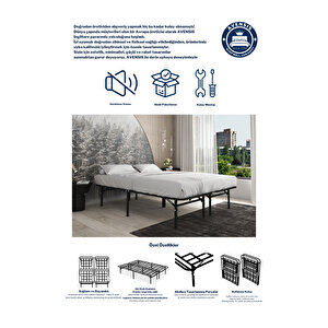 Smart Base Çift Kişilik Katlanır Metal Karyola 140x200