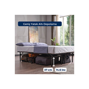 Smart Base Çift Kişilik Katlanır Metal Karyola 140x190 cm