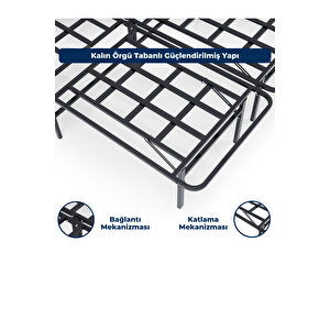 Smart Base Çift Kişilik Katlanır Metal Karyola