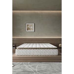 Cortado Çift Kişilik Pedli Paket Yaylı Yatak 30 Cm 128
