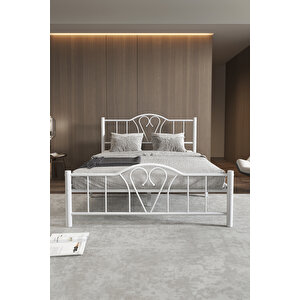 Orkide Çift Kişilik Ferforje Metal Karyola 140x200