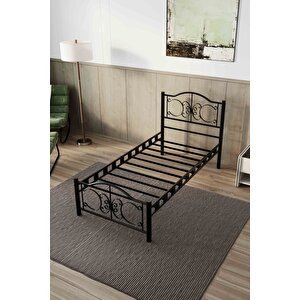 Pero Tek Kişilik Ferforje Metal Karyola 90x190 cm