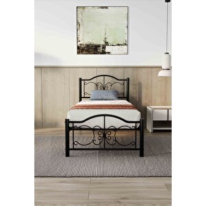 Pero Tek Kişilik Ferforje Metal Karyola 90x190 cm