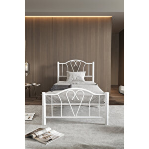 Orkide Tek Kişilik Ferforje Metal Karyola 90x190 cm