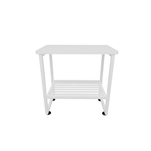 Legno Metal Komodin Yan Sehpa