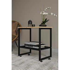Legno Metal Komodin Yan Sehpa