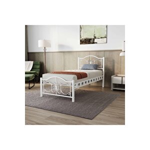 Pero Tek Kişilik Ferforje Metal Karyola 120x200 cm