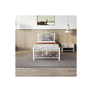 Pero Tek Kişilik Ferforje Metal Karyola 120x200 cm