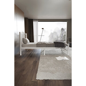 Orkide Tek Kişilik Ferforje Metal Karyola