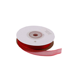 Organze Kurdele 10 Mm (22 Metre)  Kırmızı