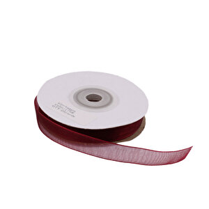 Organze Kurdele 20 Mm (22 Metre)  Bordo