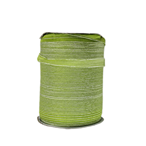 Organze Kurdele 1 Cm Kenarı Şeritli  (457 Metre)  Yeşil