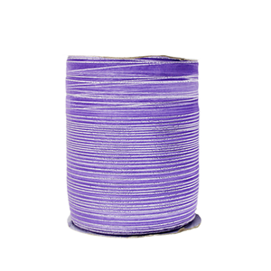 Organze Kurdele 1 Cm Kenarı Şeritli  (457 Metre)  Lila