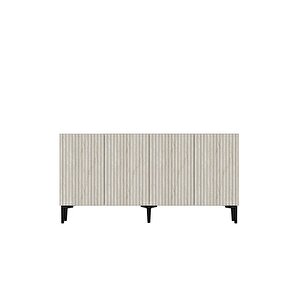 Ka1513bt Zeynep150 Konsol, Tv Sehpasi Beyaz-traverten Kapak 150cm