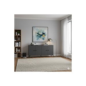 Ka1518a Pella150 Konsol, Kahve Köşesi̇, Tv Sehpasi Antrasi̇t 150cm
