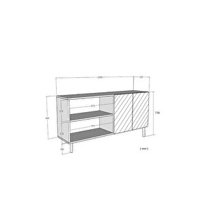 Ka1204btg Simple120 Konsol, Kahve Köşesi̇ Ve Tv Sehpasi Beyaz-traverten-gold 120cm
