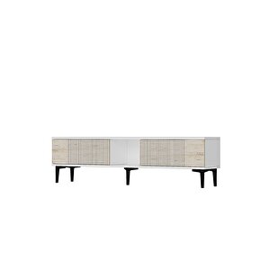 Tsa1502bt - Corsatv150 Tv Stand, Tv Sehpasi Beyaz-traverten Kapak 150cm