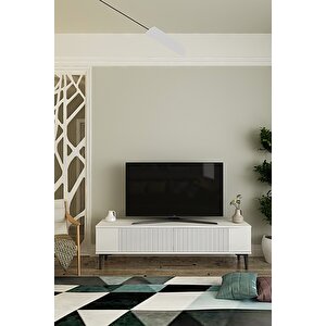 Tsa1203b - Corsatv120 Tv Stand, Tv Sehpasi Beyaz 120cm Beyaz