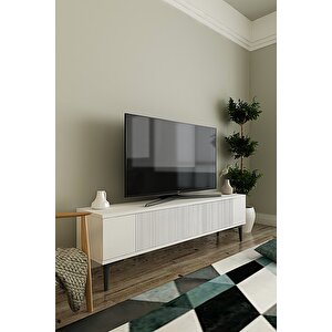 Tsa1203b - Corsatv120 Tv Stand, Tv Sehpasi Beyaz 120cm Beyaz