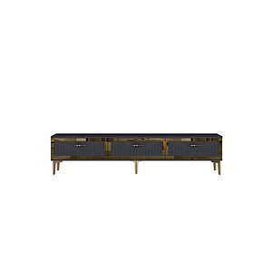 Tsa1802ag - Tuna Tv Stand, Tv Sehpasi Antrasi̇t-gold 180cm