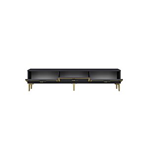 Tsa1802ag - Tuna Tv Stand, Tv Sehpasi Antrasi̇t-gold 180cm